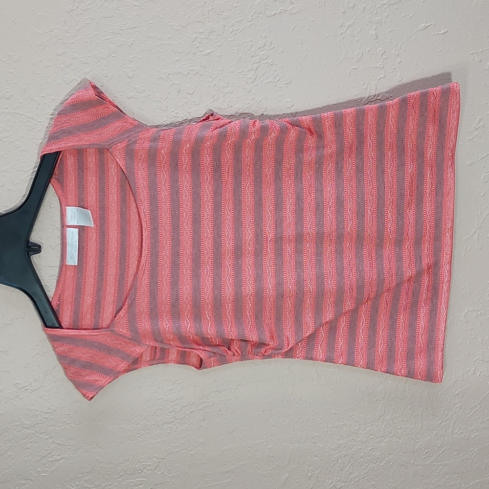 Worthington stretch, small, peach/purple